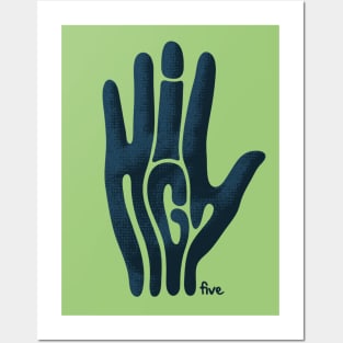 High Five Hand Posters and Art